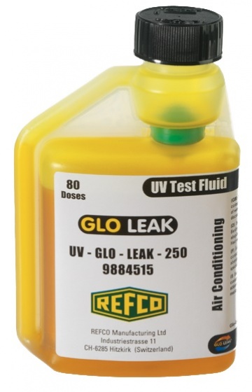 Test fluid for refrigeration Glo leak (250 ml)